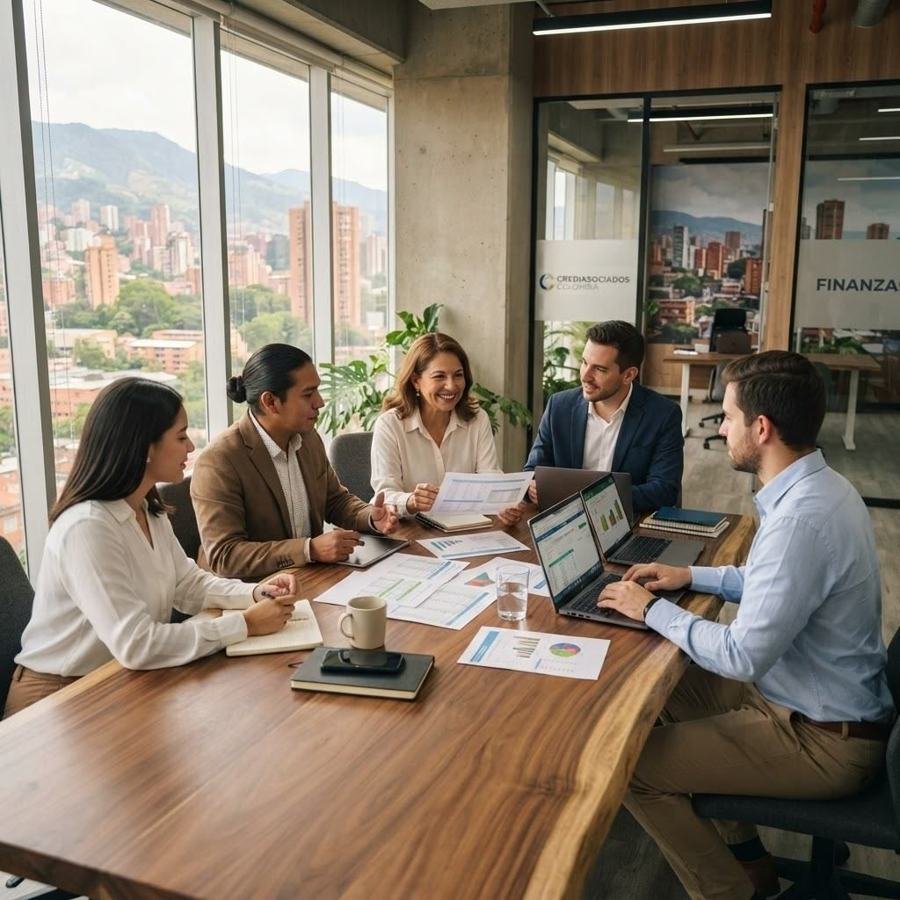 Equipo de Servicios y Asesorías LES S.A.S. en una reunión de trabajo